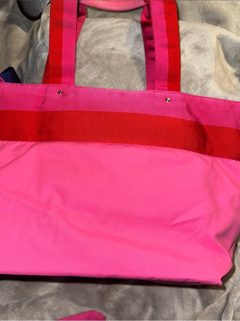 kate spade Pink Red Bow Baby Bag and Wristlet